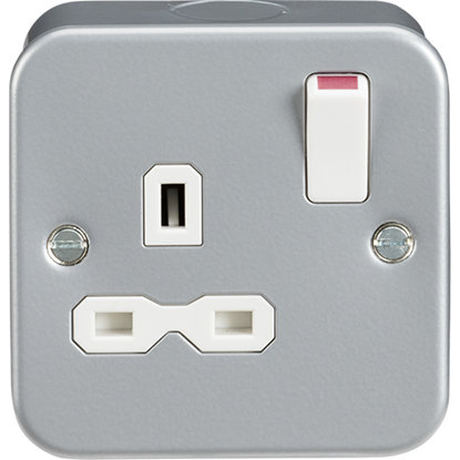 Picture of Metal Clad 13A 1 Gang Double Pole Switched Socket