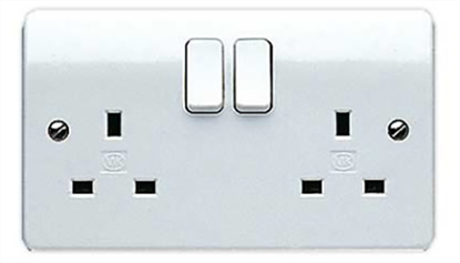 Picture of 13A 2 Gang Double Pole Switch Socket