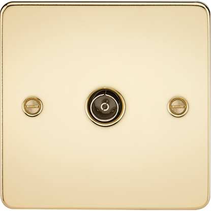 Picture of 1 Gang TV Outlet (Non-Isolated) - Polished Brass