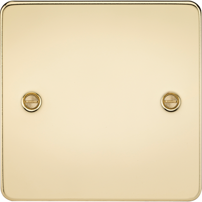 Picture of 1 Gang Blanking Plate - Polished Brass