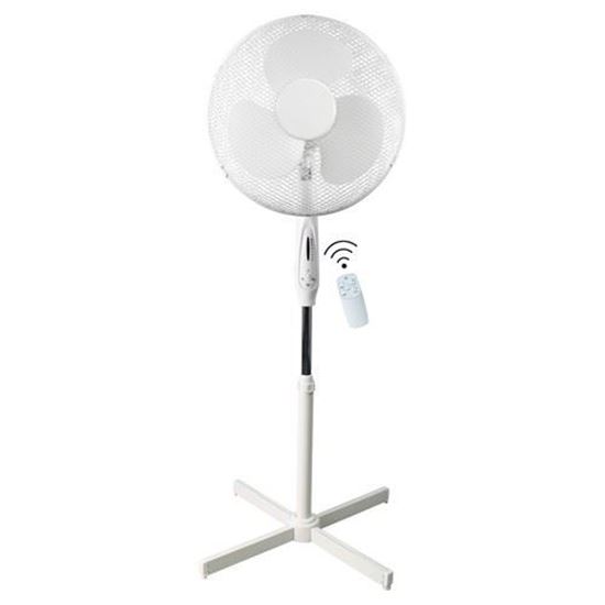 Picture of Airmaster 16" 45W 3 Speed Pedestal White Fan Remote Control