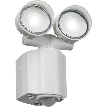 Picture of IP44 2x8W LED Twin Spot White Security Light with PIR