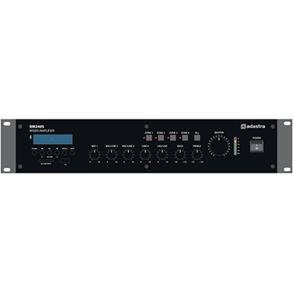 Picture of RM Series RM240S 5-Channel 100V Mixer Amplifier