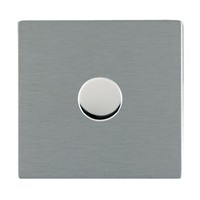 Picture of Sheer Screwless SS/WH 1 Gang 2 WAY 400W Push On/Off Resistive Dimmer