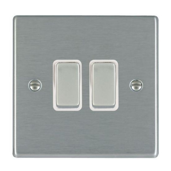 Picture of Hartland SS/WH 2 Gang 2 WAY 10AX Rocker Switch