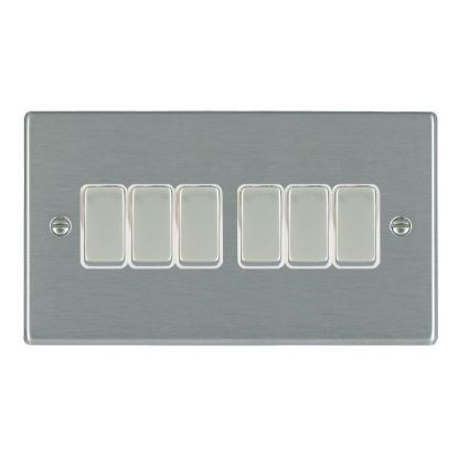 Picture of Hartland SS/WH 6 Gang 2 WAY 10AX Rocker Switch