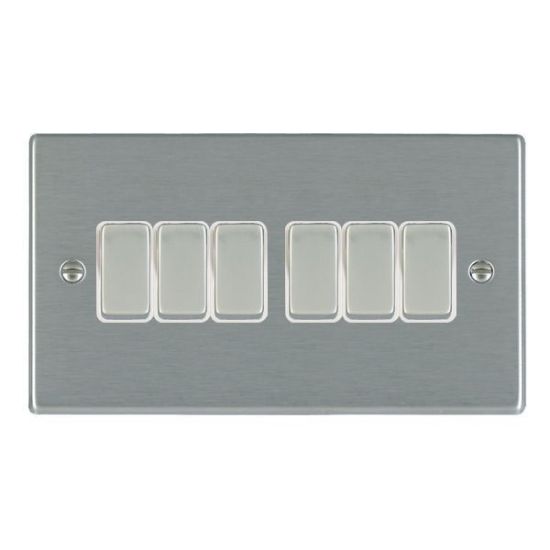 Picture of Hartland SS/WH 6 Gang 2 WAY 10AX Rocker Switch