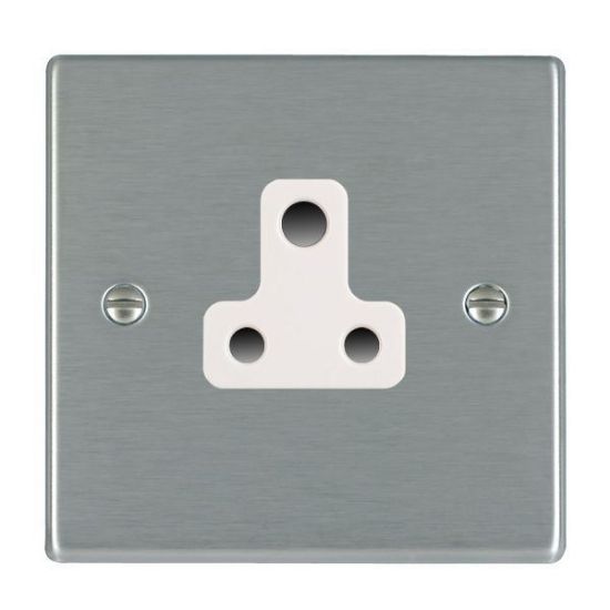 Picture of Hartland Screwless SS/WH 1 Gang 5A Unswitched Socket