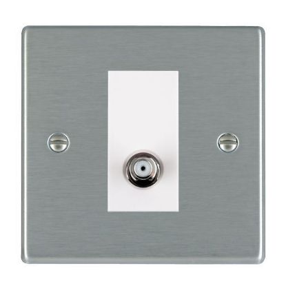 Picture of Hartland SS/WH 1 Gang Non Isolated Satellite Coaxial Socket