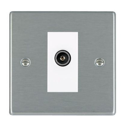 Picture of Hartland SS/WH 1 Gang TV DTV Screened Non Isolated Socket