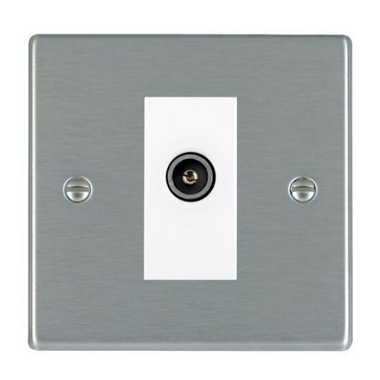 Picture of Hartland SS/WH 1 Gang TV DTV Screened Non Isolated Socket