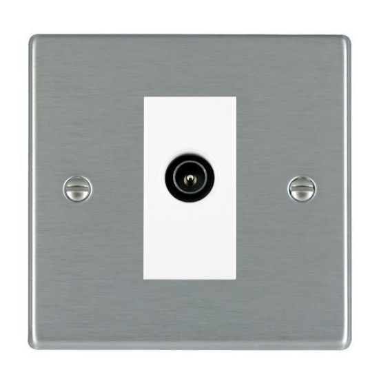 Picture of Hartland SS/WH 1 Gang FM DTV Screened Non Isolated Socket