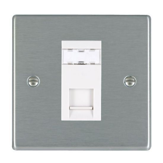 Picture of Hartland SS/WH 1 Gang RJ45 CAT5e Outlet