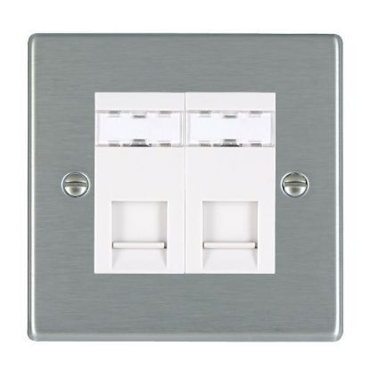 Picture of Hartland SS/WH 1 Gang RJ45 CAT5e Outlet