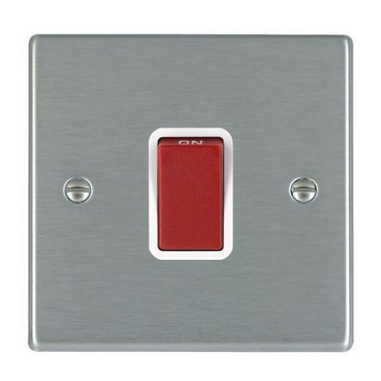 Picture of Hartland SS/WH 1 Gang 45A Double Pole Red Switch