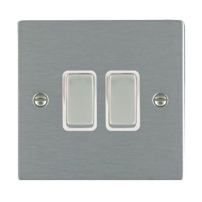 Picture of Sheer SS/WH 2 Gang 2 WAY 10AX Rocker Switch