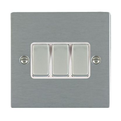 Picture of Sheer SS/WH 3 Gang 2 WAY 10AX Rocker Switch