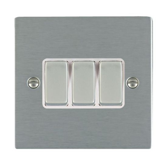 Picture of Sheer SS/WH 3 Gang 2 WAY 10AX Rocker Switch