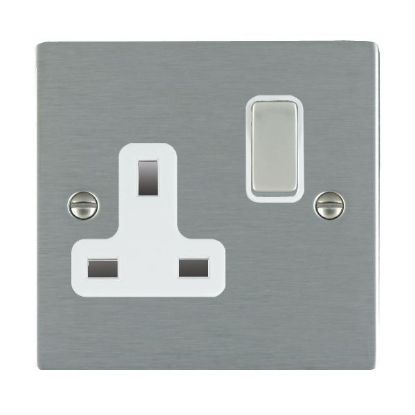 Picture of Sheer SS/WH 1 Gang 13A Switched Socket