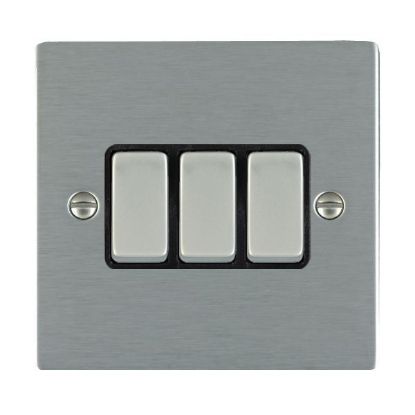 Picture of Sheer SS/BL 3 Gang 2 WAY 10AX Rocker Switch