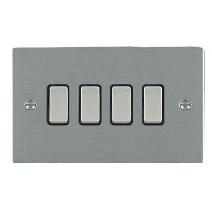 Picture of Sheer SS/BL 4 Gang 2 WAY 10AX Rocker Switch