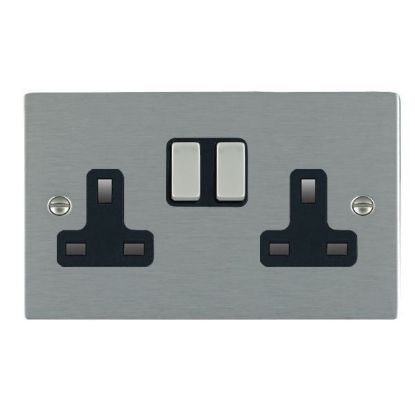 Picture of Sheer SS/BL 2 Gang 13A Switched Socket