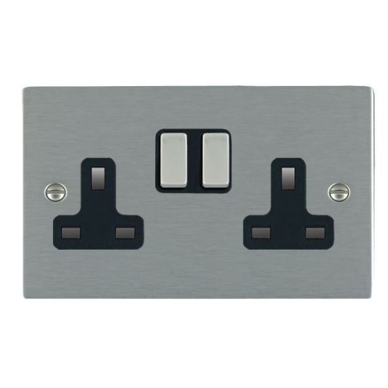 Picture of Sheer SS/BL 2 Gang 13A Switched Socket