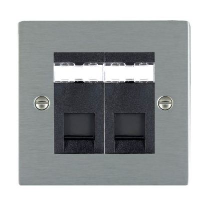 Picture of Sheer SS/BL 2 Gang RJ45 Data Outlet