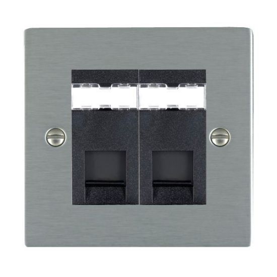 Picture of Sheer SS/BL 2 Gang RJ45 Data Outlet