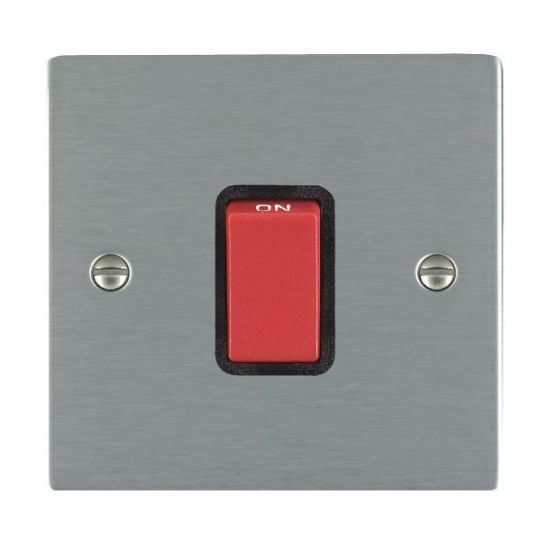 Picture of Sheer SS/BL 1 Gang 45A Double Pole Switch Red