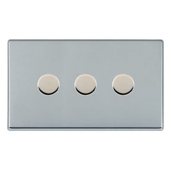 Picture of Hartland Screwless BC/BL 3 Gang 2 WAY 400W Push On/Off Resistive Dimmer