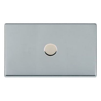 Picture of Hartland Screwless BC/WH 1 Gang 2 WAY 1000W Push On/Off Resistive Dimmer