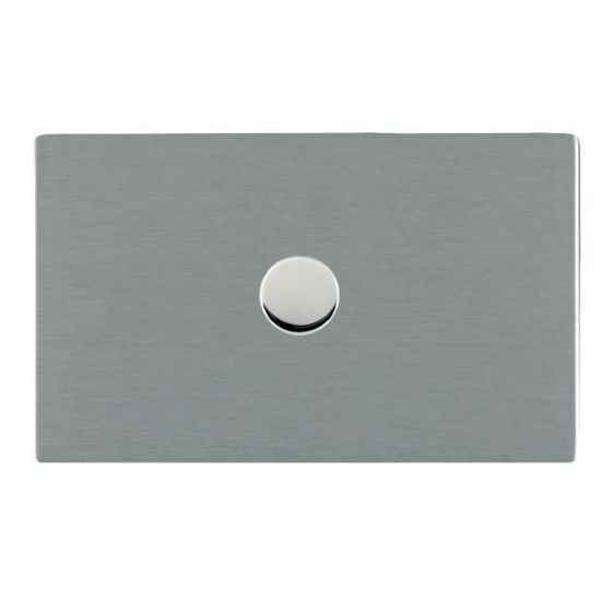 Picture of Sheer Screwless SS/BL 1 Gang 2 WAY 1000W Push On/Off Resistive Dimmer