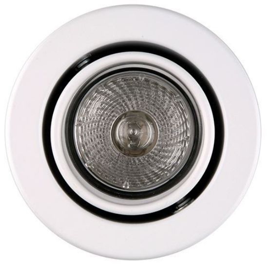 Picture of SylFire Mains Voltage Fire Rated Tilting Downlight - White