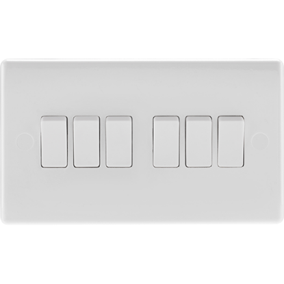 Picture of 10A 6 Gang 2 Way Switch