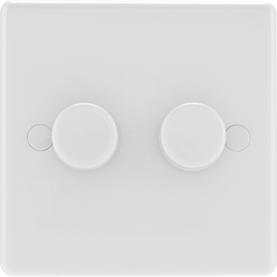 Picture of 2 Gang 2 Way Push 400W Dimmer Switch