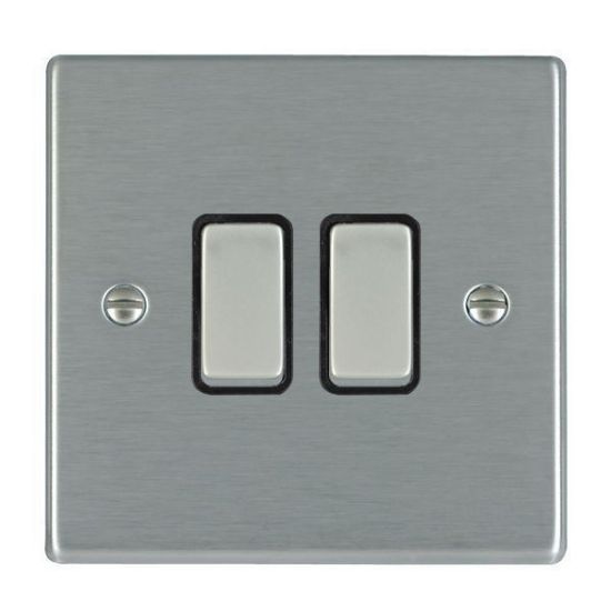 Picture of Hartland SS/BL 2 Gang 2 WAY 10AX Rocker Switch