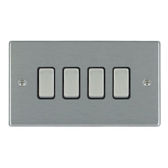 Picture of Hartland SS/BL 4 Gang 2 WAY 10AX Rocker Switch