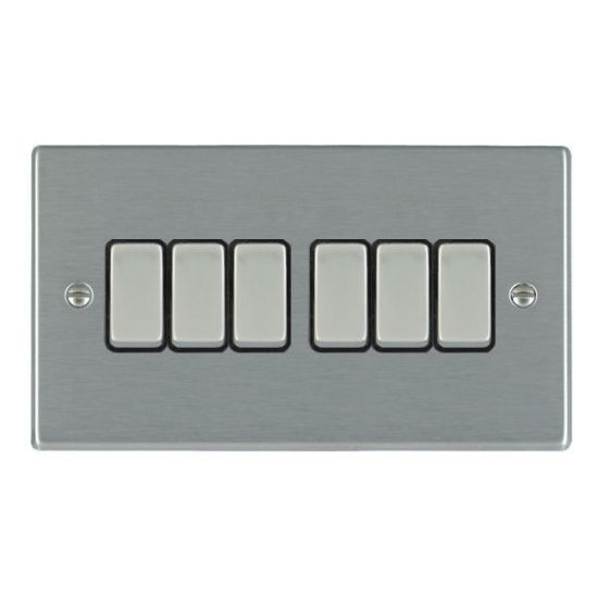 Picture of Hartland SS/BL 6 Gang 2 WAY 10AX Rocker Switch