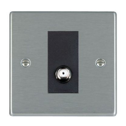 Picture of Hartland SS/BL 1 Gang Non Isolated Satellite Coaxial Socket