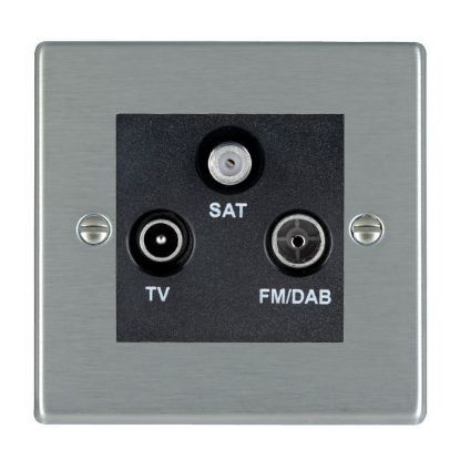 Picture of Hartland SS/BL TV + FM + Satellite DTV Screened Non Isolated Socket