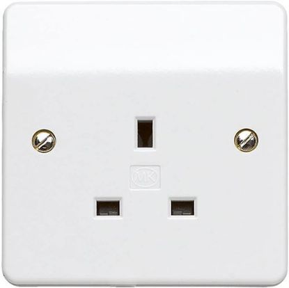 Picture of 13A 1 Gang Unswitched Socket