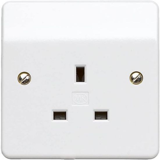 Picture of 13A 1 Gang Unswitched Socket