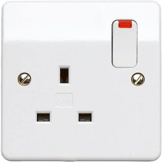 Picture of 13A 1 Gang Double Pole Switch Socket with Neon