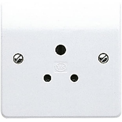 Picture of 1 Gang Shuttered Unswitched 5A Socket