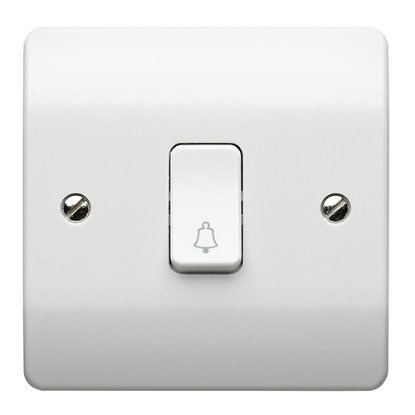 Picture of 10A 1 Gang 2 Way Push Switch with Bell Symbol