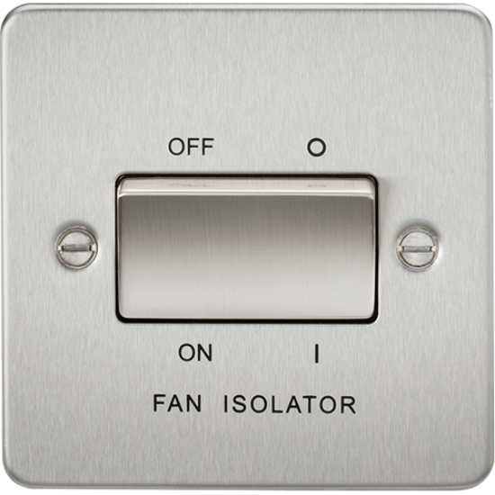 Picture of 10AX 3 Pole Fan Isolator Switch - Brushed Chrome