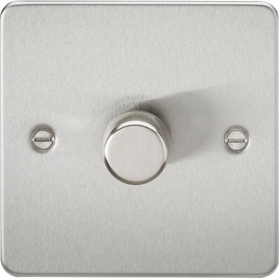 Picture of 1 Gang 2 Way 10-200W (5-150W LED) Trailing Edge Dimmer - Brushed Chrome