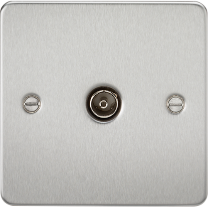 Picture of 1 Gang TV Outlet (Non-Isolated) - Brushed Chrome