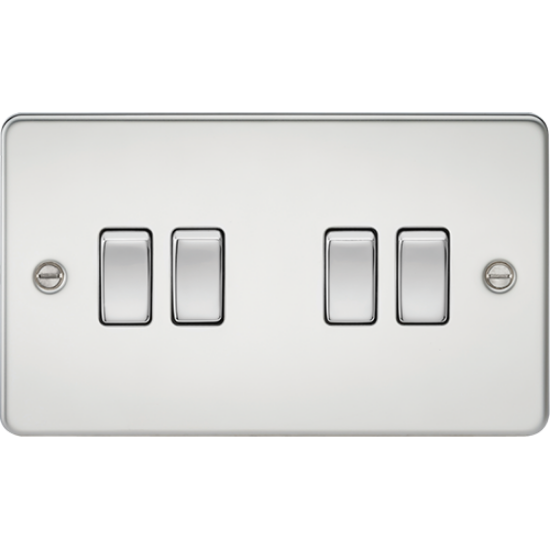 Picture of 10AX 4 Gang 2-Way Switch - Polished Chrome